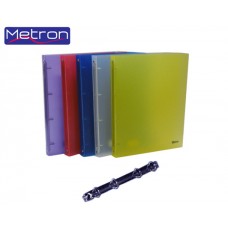 METRON ΝΤΟΣΙΕ ΠΛΑΣΤΙΚΟ Α4 2 ΚΡΙΚΟΙ 2cm ΔΙΑΦΑΝΟ ΑΣΣΟΡΤΙ 6T